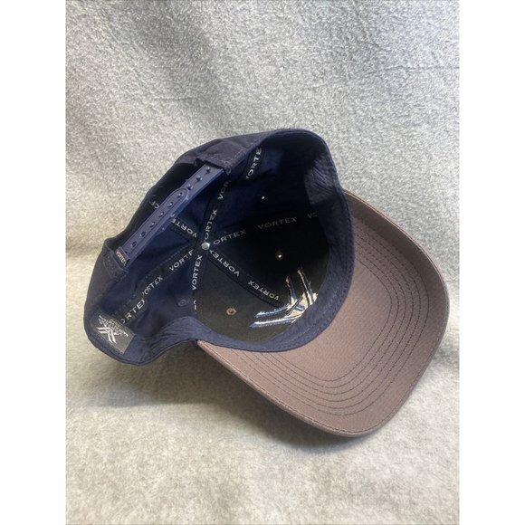 VORTEX Men One Size Blue Gray Vortex Logo BALL CAP Adjustable SNAPBACK HAT - Picture 5 of 5